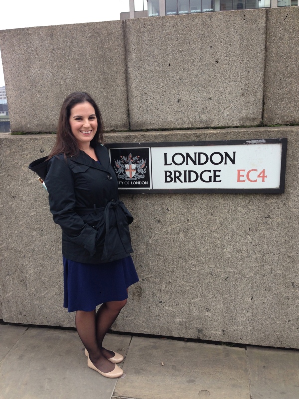 Me crossing (you guessed it) London Bridge.