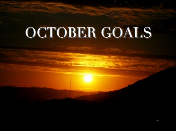October Goals photo